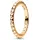 Pandora Damenring Pyramiden Goldfarben, 56/17,8