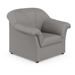 Sessel DOMO COLLECTION "Pegnitz zeitlos, elegante Armlehnen, komfortabel", grau, B:105cm H:82cm T:82cm, 100% Polyester, Sessel, Polstersessel