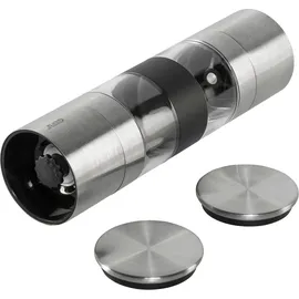 GEFU Doppelmühle LAMOLA 18,8 cm Silber unbefüllt