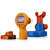 Bresser DieMaus Digitales Handmikroskop für Kinder mit Display 600x Vergrößerung Tischgerät Video