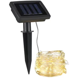 MARELIDA LED-Lichterkette Draht 20 m warmweiß Silber