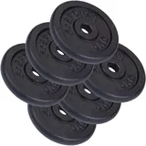 SCSPORTS® Hantelscheiben-Set 2–120 kg, 30 mm, Gusseisen, Hantelstangen