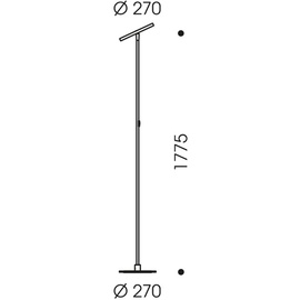 Oligo Decent Max LED Stehleuchte mit Dimmer, 44-884-10-05,