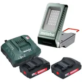 metabo Baustrahler BSA 18-1000 18 V 1000 lm + 2x Akku 2,0 Ah + Ladegerät