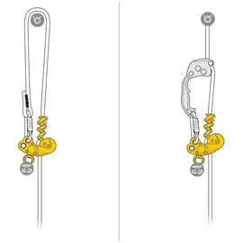 Petzl Abseilgerät Gelb/Orange
