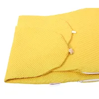 HOBEA-Germany Bezug für Stillkissen Waffelmuster senfgelb,