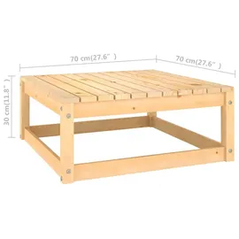 vidaXL Garten-Lounge-Set 6-tlg. grau
