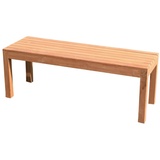 LINDER EXCLUSIV Gartenbank ohne Lehne 4-Sitzer 180 cm in Premium Teak