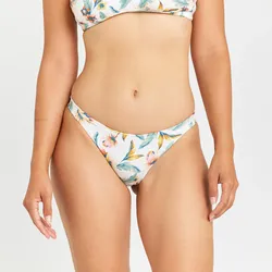 Bikini-Hose Damen - Aly belly weiss XS