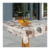 Laro Wachstuch-Tischdecke Abwaschbar Garten-Tischdecke Wachstischdecke PVC Plastik-Tischdecken Eckig Meterware