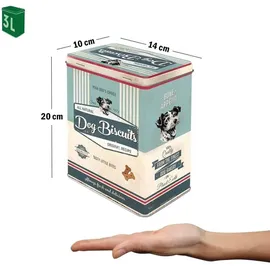 Nostalgic-Art Vorratsdose eckig PfotenSchild 3 l