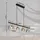 GLOBO Rauchglas 3-flg. 65 cm rund Metall