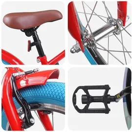 vidaXL Kinderfahrrad 18 Zoll rot