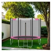 Songmics Trampolin 183 cm inkl. Sicherheitsnetz Rosa