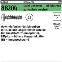 Industrial Quality Supplies ART 88204 RSTplus Schrauben für Kunststoff