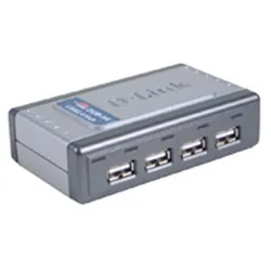 D-Link DUB-H4 USB 2.0 4-Port Hub, 4 x A-Port, 1 x B-Port