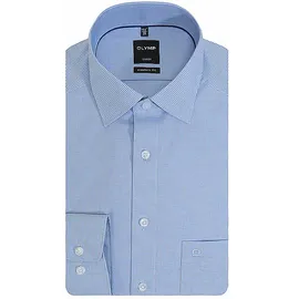 Olymp Modern Fit Business-Hemd aus reiner Baumwolle Modell 'LUXOR', Bleu, 45