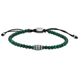 Fossil Herren Armband JF04415040 Edelstahl/Textil/Malachit grün Größe 99