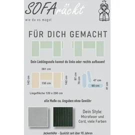 Jockenhöfer Wohnlandschaft JOCKENHÖFER GRUPPE "U-Form, B: 260 cm", grau (dunkelgrau 485, 09), B:260cm T:85cm, Korpus: 100% Polyester;Kissen: 100% Polyester, Sofas, Wohnlandschaft, mit Bettfunktion & Bettkasten