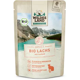Wildes Land Bio Lachs PUR mit Lachsöl 12 x 85 g