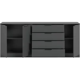Möbel Boss Kopenhagen 185 x 80 x 35 cm Anthrazit/Schwarz