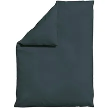 schlafgut Knitted Jersey Uni Dunkelgrau 155 x 220 cm