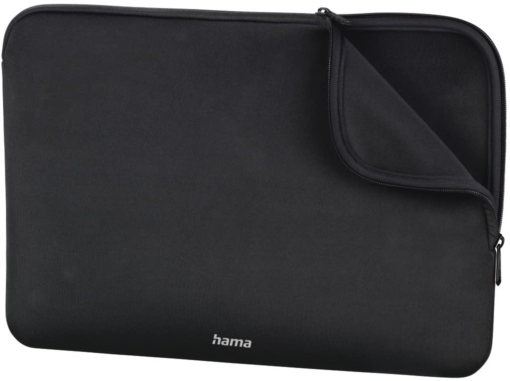 Hama Tasche für Tablet und Notebook bis 15.6 Zoll (Tablettasche, Laptoptasche für Notebook, Tablet, MacBook, Surface bis 15,6 Zoll, Hülle, Case, Laptophülle, Sleeve) Schwarz