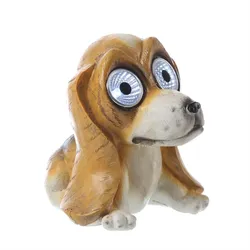 MARELIDA LED Solar Hund SAM Gartenfigur Tierfigur Solarleuchte Dekoleuchte Garten