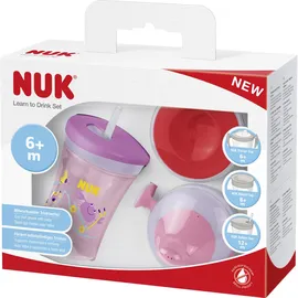 NUK Trinklernset 3-in-1 lila Krabbe 1 St