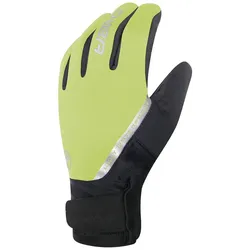 Chiba Winter-Fahrradhandschuhe Softshell Waterproof neongelb - 1 Paar