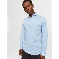 JACK & JONES Jaxon Stretch Langarmhemd - Cashmere Blue