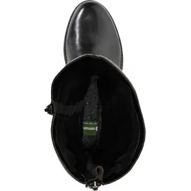 REMONTE Hochschaftstiefel - Nachtschwarz / Braun Glattleder Größe: 40 Normal - Schwarz