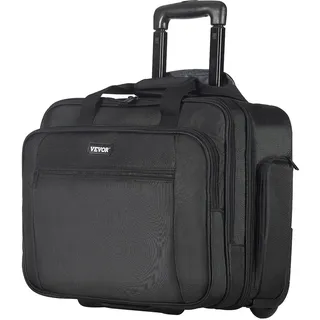 Vevor Laptop Notebook Trolley Aktenkoffer Notebooktasche 450x210x370mm Schwarz