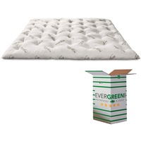 EVERGREENWEB Topper 180x200 cm, Höhe 7 cm, Aus Memory Foam Flocken mit Aloe Vera Faser Bezug, Matratzenschoner, Topper Orthopädisch mit Gänsefeder-Effekt, Weicher Matratzenauflage| Modell STARLES