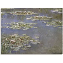 Artland Leinwandbild »Seerosen. Um 1905«, Blumen, (1 St.), auf Keilrahmen gespannt Artland Farbe Bild(er): grün