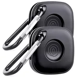 DDJ für Tile Life360 Mate (2024) Bluetooth-Tracker-Hülle Schlüsselanhänger 2er-Pack, Silikon-Abdeckung Halterung mit Anhänger für Tile Mate GPS Tracker, für Haustier, Taschen, Schlüssel, Gepäck