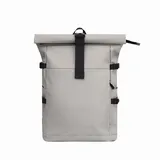 MIRROSI Rucksack Damen- und Herren-Tagesrucksack, großes Volumen XL: 19–25 L (32x48x14cm, Wasserdicht), aus hochwertigem Kunstleder, Rucksack, Daypack grau