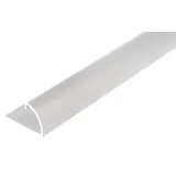GAH Alberts Abschlussprofil Aluminium silberfarbig eloxiert 1 m 24,5 x 13,5 x 9 mm
