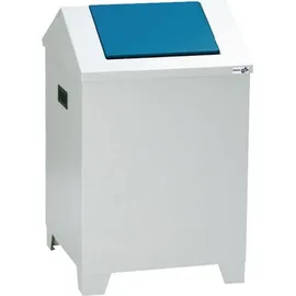 stumpf metall Putzwollkasten H680xB400xT400 Geh.lichtgrau/Klappe enzianblau Stahlbl.Stumpf mm