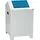 stumpf metall Putzwollkasten H680xB400xT400 Geh.lichtgrau/Klappe enzianblau Stahlbl.Stumpf mm