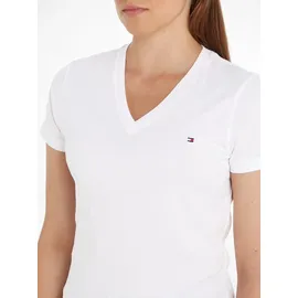 Tommy Hilfiger Heritage Kurzarm-T-Shirt Mit V-ausschnitt Classic White 2XL