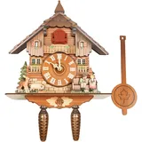 Bdneygtyr Traditionelle Kuckucksuhr aus dem Schwarzwald, Dekorative Vogeluhr & Pendeluhr als Wanduhr, Moderne Holzuhr kuckucksuhren mit Kuckucksruf und Pendel, Wecker für Wohnzimmer