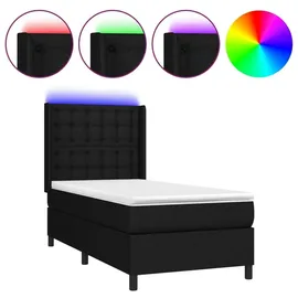 vidaXL Boxspringbett 100 x 200 cm Schwarz