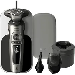 PHILIPS SP9883/35 Elektrorasierer S9000 Prestige Champagner-Gold (NanoTech Dual Precision-Klingen, Reinigungsstation: Ja)