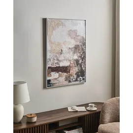 Beliani Canvas Delvin Abstraktes Muster Braun