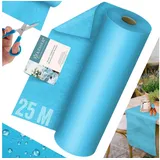 Kesser Vlies Tischläufer Modern 30cm x 25m Tischdekoration für Hochzeiten, Geburtstage, Taufen, Einschulung & wetterfest, Blau