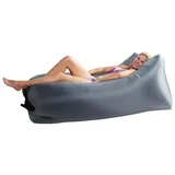 Happy People Lounger To Go 2 Liegesack Sitzsack Luft Sofa Lounge Couch aufblasbar Grau