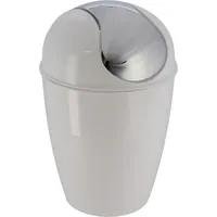 ModernHome Tendance Mülleimer 5,6L weiß silber 21,5 cm x