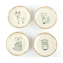 CreaTable Freunde des Waldes Teller 21 cm 4er Set