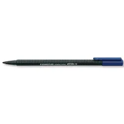 STAEDTLER Fasermaler triplus color, schwarz, ergonomische Dreikantform,